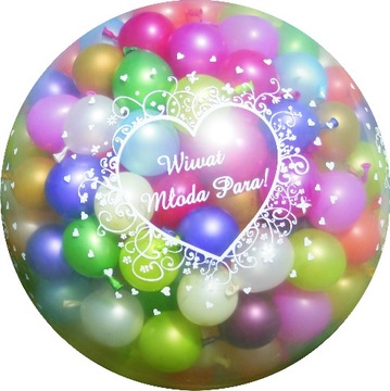 Balon Strzelający Wybuchowy GOTOWY Ślub Bal Wesele