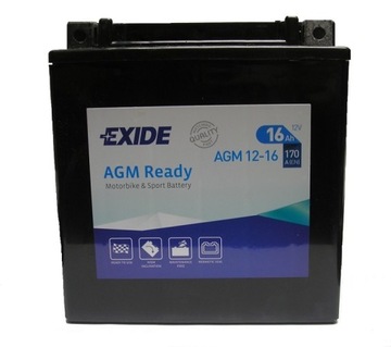 AGM12-16 EXIDE 16Ah 12V 170A BMW R 1200 RT
