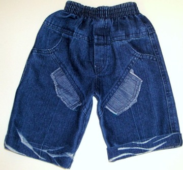 FAJNE spodenki JEANS r. 62/3 m-ce