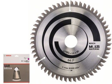 BOSCH Piła tarczowa MULTI METERIAL 190x30 54z