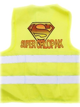 KAMIZELKA SUPER CHŁOPAK prezent DZIEŃ CHŁOPAKA