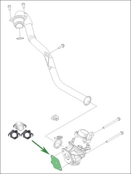 Заглушка EGR 1.4 1.6 TDCi FORD C-Max Fiesta Focus