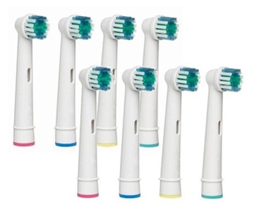 KOŃCÓWKI ZAMIENNIKI DO SZCZOTECZKI ORAL-B 8 SZTUK