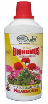 BIOHUMUS EXTRA PELARGONIA 0,5L NAWÓZ NATURALNY
