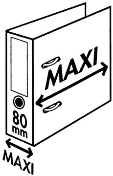 SEGREGATOR ESSELTE NO.1 POWER PLUS A4 80 MM, CZERWONY