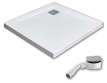 brodzik płytki RADAWAY ARGOS C 100x100 + SYFON