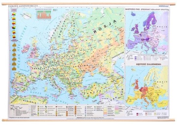 EUROPA GOSPODARCZA MAPA ŚCIENNA MERIDIAN