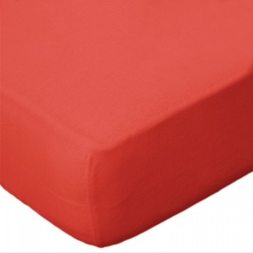 Prześcieradło JERSEY dżersej 120x200 wz. koralowy