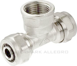 PEX TRÓJNIK 16 X 1/2 X 16 GW ALUPEX SKRĘC.
