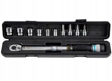 Динамометрический ключ 3/8 дюйма 20–110 Нм с головками