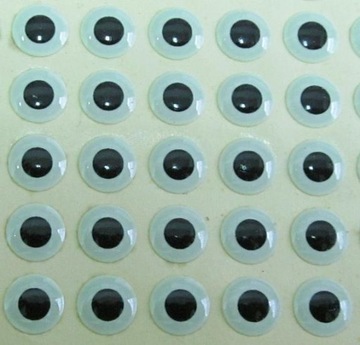 OCZY 3D GLOW IN DARK (ŚWIECĄCE) 8 mm 10-sztuk