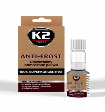 K2 ANTI-FROST 50ML ODMRAŻACZ PALIWA USUWA WODĘ