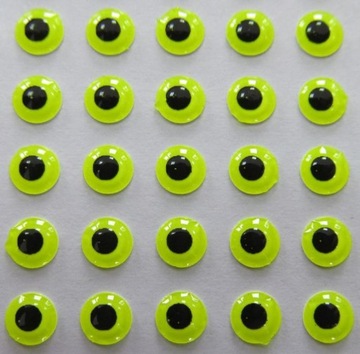 OCZY 3D LIME (FLUO) 3 mm 100 sztuk