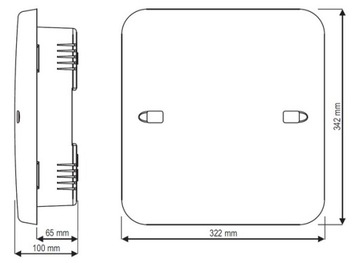 УНИВЕРСАЛЬНЫЙ КОРПУС OPU-4 PW SATEL ABCV