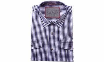 Męska koszula XXL 45/46 w kratkę slim fit krata