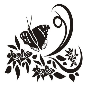 Naklejka na ścianę ścienna - Motylkowa fantazja 31