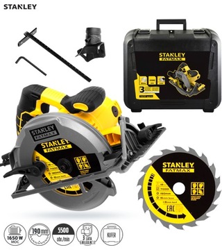 Пила дисковая STANLEY FME301K 190 1650Вт + кейс