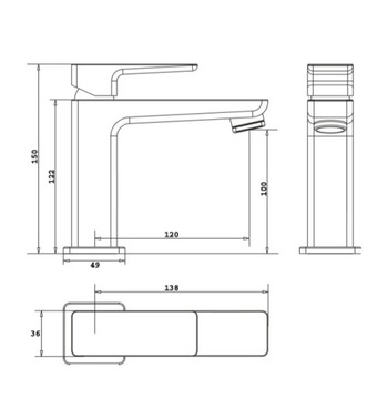 Omnires Parma PM7410 CR смеситель для умывальника