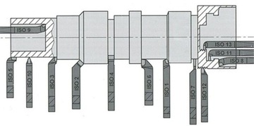 NNBe ISO6R 3232 SW7M Токарный нож 32x32