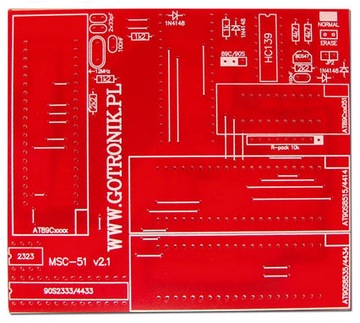 Płytka drukowana MSC-51 v2.1_________________A-062