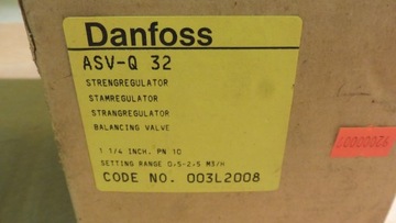 БАЛАНСИРОВОЧНЫЙ ЗАПОРНЫЙ КЛАПАН DANFOSS ASV-Q 32 1,25