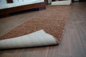 LUZCZOW КОВРЫ SHAGGY RUG 120 коричневый ^*Q1546