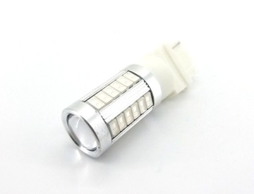 P27W czerwona LED 3156 12-24V CANBUS 1000lm