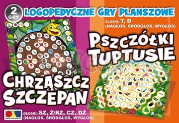 Chrząszcz Szczepan+Pszczółki Tuptusie GRY LOGOPED