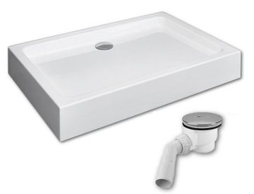 BRODZIK RADAWAY LAROS D 120x90 Z OBUDOWĄ + SYFON