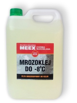 MROZOKLEJ PLASTYFIKATOR ZIMOWY PŁYN DO KLEJU -8*5L