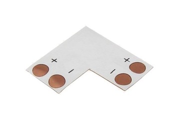 ZŁĄCZKA kątowa L do taśma LED 3528 8mm NAROŻNA fv