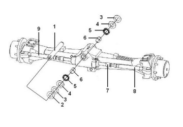 ПОДВЕСКА ОСИ VOLVO BL71 FI55