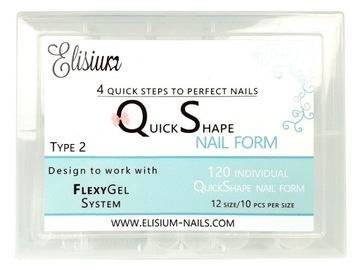 Elisium Quick Shape formy do paznokci typ 2 120szt