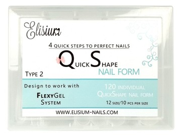 Elisium Quick Shape formy do paznokci typ 2 120szt