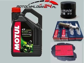 Olej Motul 5100 Filtry Świece Yamaha TDM 900 02-11