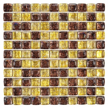 Мозаика DUNIN MOSAICS FAT CUBE AMBER MIX 25