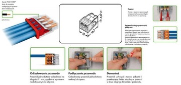 Разъем QUICK CONNECTOR 0,5-2,5 мм/450 В WAGO x2 - 10 шт.