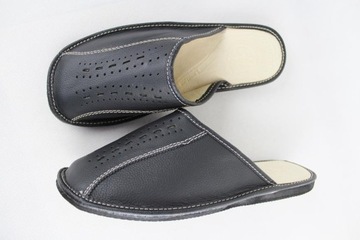 42 SKÓRZANE KLAPKI MĘSKIE KAPCIE GÓRALSKIE LACZKI