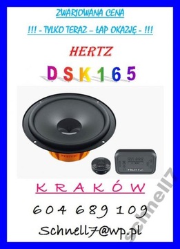 HERTZ DSK 165.3 НОВЫЕ ДИНАМИКИ 160ВТ ТВИТЕР+ВОЗВРАТ