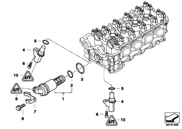 4 УПЛОТНИТЕЛЬНЫХ КОЛЬЦА ЭЛЕКТРОМАГНИТНОГО КЛАПАНА + 2 ДАТЧИКА BMW E46 E87 E90 N42 N46