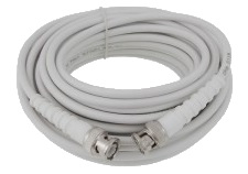 Kabel BNC RG58 cable 50 Ohm Biały 0,5m wtyk wtyk (1077)