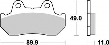 Klocki Hamulcowe SBS 542 HF Honda VT,VF,CBR,CB