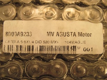 Цепь DID 520 Уплотнительное кольцо 104 Kawasaki KLR GPZ 500