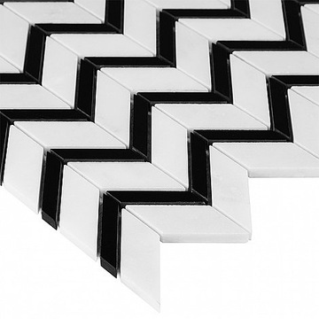 Мозаика DUNIN MOSAIC PURE WHITE CHEVRON MIX