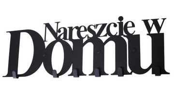 WIESZAK NA UBRANIA KLUCZE NARESZCIE W DOMU STALOWY