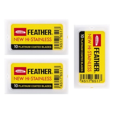 Japońskie żyletki Feather ZESTAW 3X 10 SZTUK