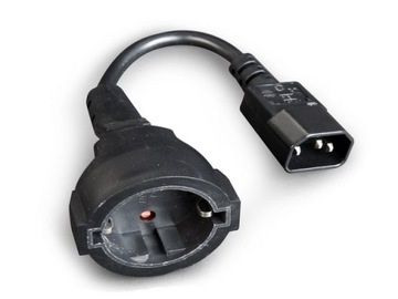 Adapter zasilania IEC320 C14 -> SCHUKO do UPS