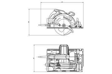 Pilarka tarczowa Metabo KS 55 FS + walizka