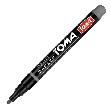 Marker olejowy TOMA TO-441 kolor SREBRNY nagrobki