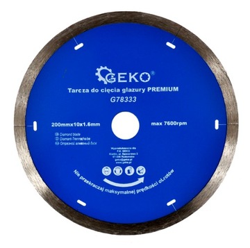 Tarcza diamentowa do terakoty glazury gresu 200mm